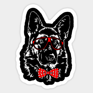 Cute German shepherd mom dog lover Sticker